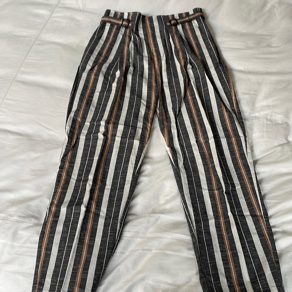 Joie High Waisted Striped Pants